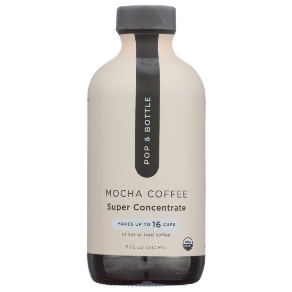 POP AND BOTTLE: Mocha Coffee Super Concentrate, 8 fo
