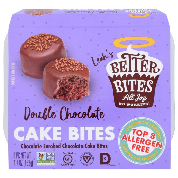 BETTER BITES: Cake Bites Double Chocolate, 4.7 oz