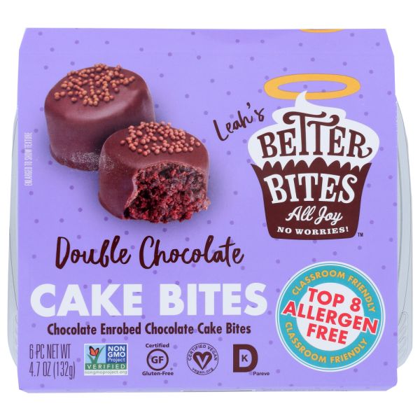 BETTER BITES: Cake Bites Dbl Chocolate, 4.7 oz