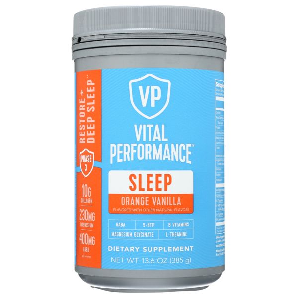 VITAL PROTEINS: Vital Performance Sleep Orange Vanilla, 13.6 oz