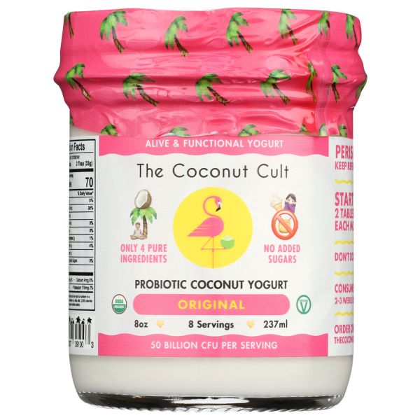 THE COCONUT CULT: Original Probiotic Coconut Yogurt, 8 oz
