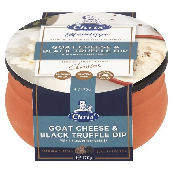 CHRIS: Goat Cheese and Black Truffle Dip, 6 oz
