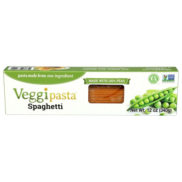 VEGGIPASTA: Spaghetti Peas Pasta, 12 oz
