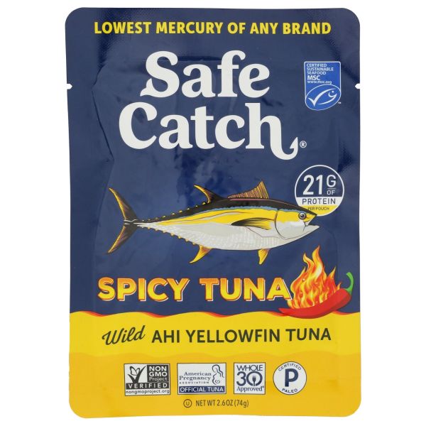 SAFECATCH: Spicy Wild Ahi Yellowfin Tuna, 2.6 oz