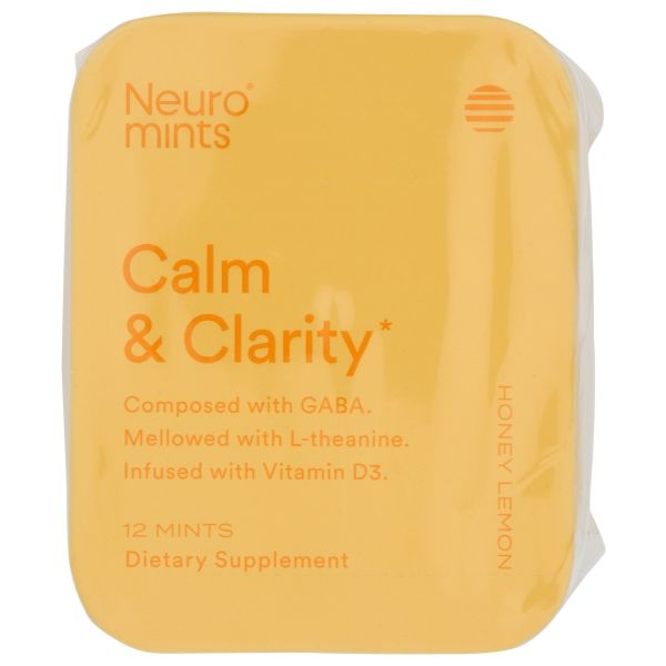 NEURO: Calm and Clarity Honey Lemon Mints, 12 pc