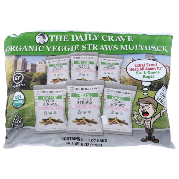 THE DAILY CRAVE: Organic Veggie Straws Multipack, 6 oz