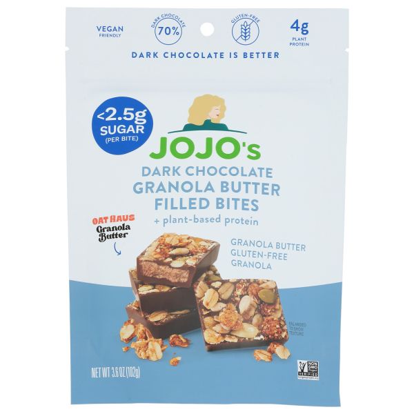 JOJOS CHOCOLATE: Granola Butter Filled Bites, 3.9 oz