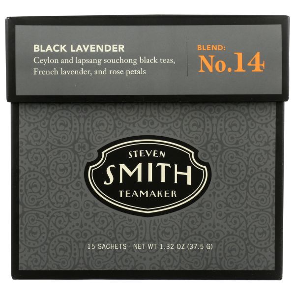 SMITH TEAMAKER: Black Lavender Tea, 15 bg