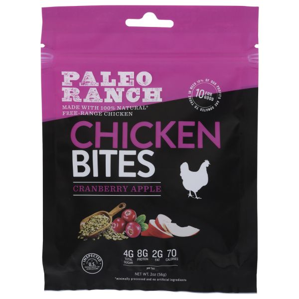 PALEO RANCH: Cranberry Apple Chicken Bites, 2 oz