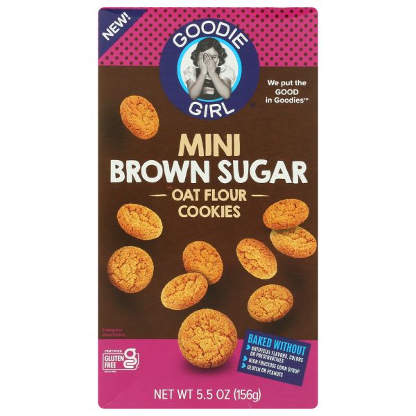 GOODIE GIRL: Cookies Mini Brown Sugar, 5.5 OZ