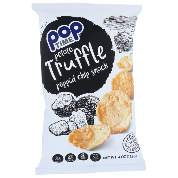 POPTIME POPPED CHIPS: Chips Truffle, 4 oz