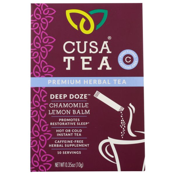 CUSA TEA: Deep Doze Herbal Tea, 10 ea