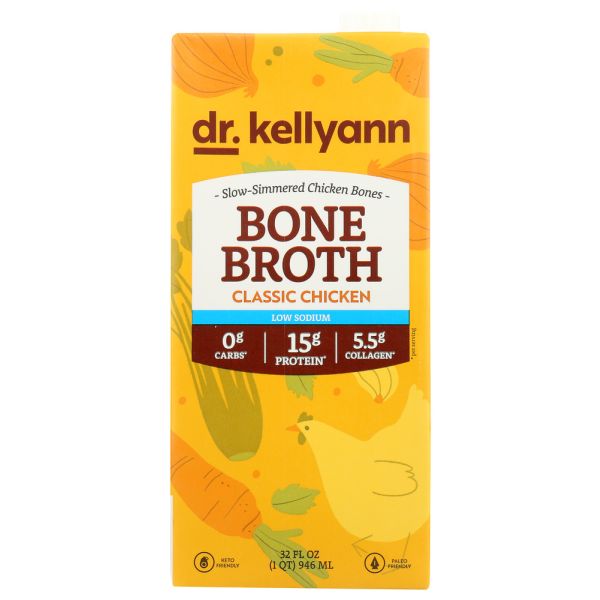 DR. KELLYANN: Broth Bone Chicken Low Sd, 32 oz