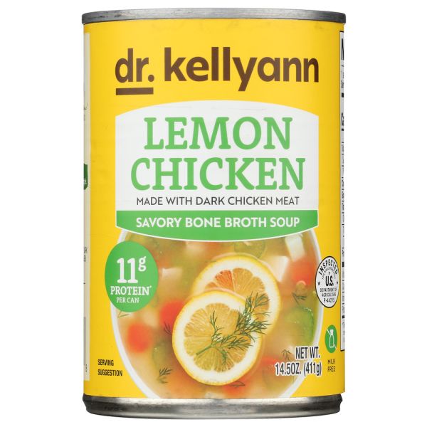 DR KELLYANN: Lemon Chicken Bone Broth Soup, 14.5 oz