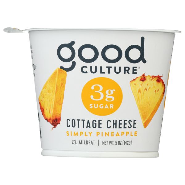 GOOD CULTURE: 3g Sugar Simply Pineapple Cottage Cheese, 5 oz