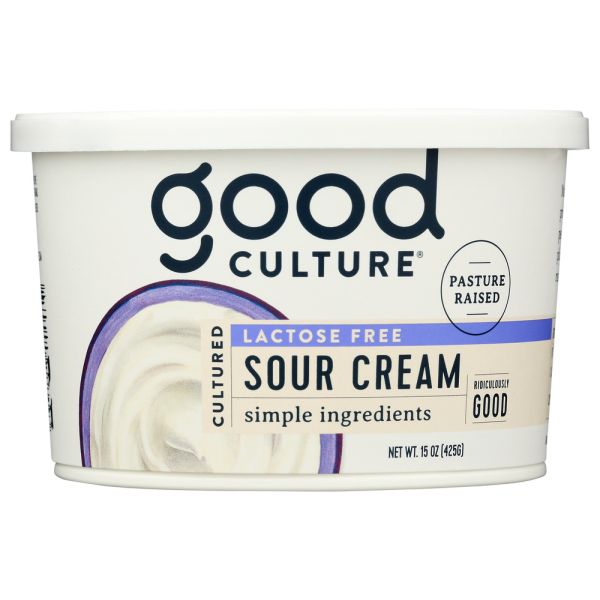 GOOD CULTURE: Lactose Free Sour Cream, 15 oz