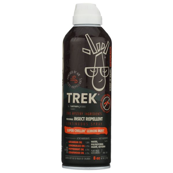 LEMONGRASS FARMS: Trek Natural Insect Repellent, 8 oz