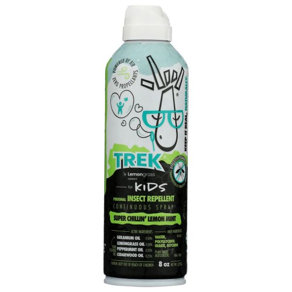 LEMONGRASS FARMS: Trek Natural Insect Repellent For Kids, 8 oz