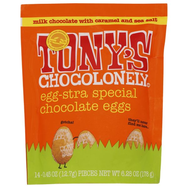 TONYS CHOCOLONELY: Choc Estr Egg Mlk Crml Ss, 6.28 oz