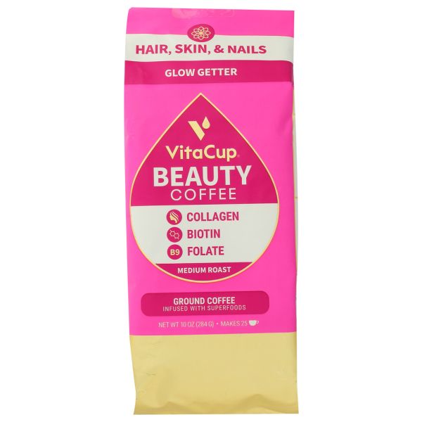 VITACUP: Beauty Blend Ground Coffee, 10 oz