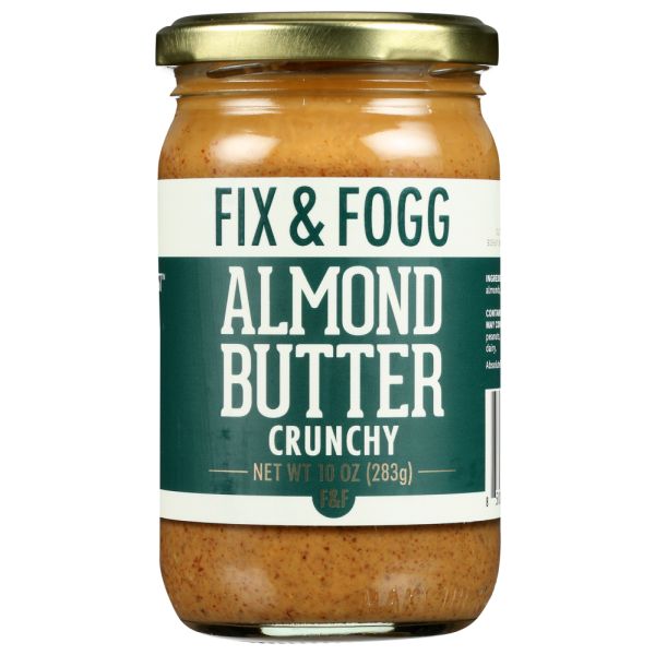 FIX & FOGG: Crunchy Almond Butter, 10 oz
