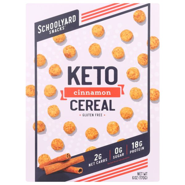 SCHOOLYARD SNACKS: Cinnamon Keto Cereal, 6 oz