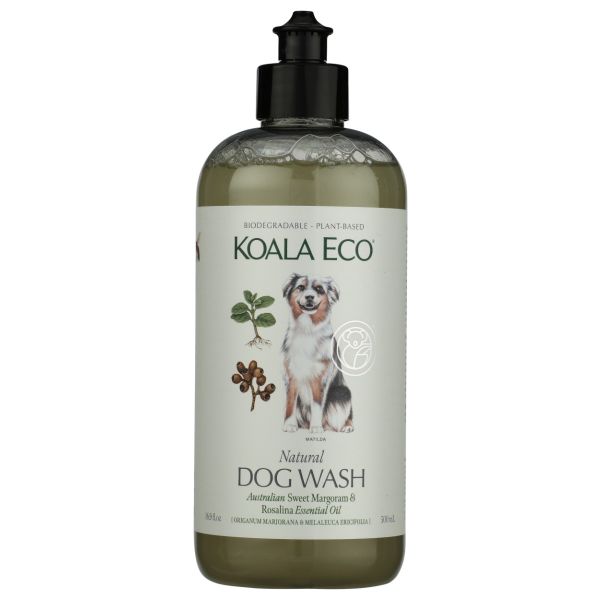 KOALA ECO: Sweet Marjoram And Rosalina Essential Oil Dog Wash, 16.9 oz