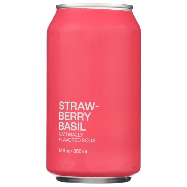UNITED SODAS OF AMERICA: Strawberry Basil Soda, 12 fo