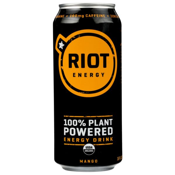 RIOT ENERGY: Mango Riot Energy Drink, 16 fo