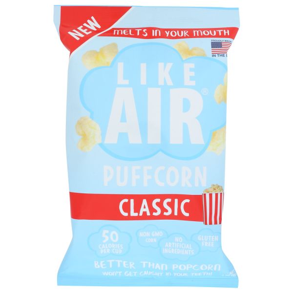 LIKE AIR: Butter Salt Baked Puffcorn, 4 oz