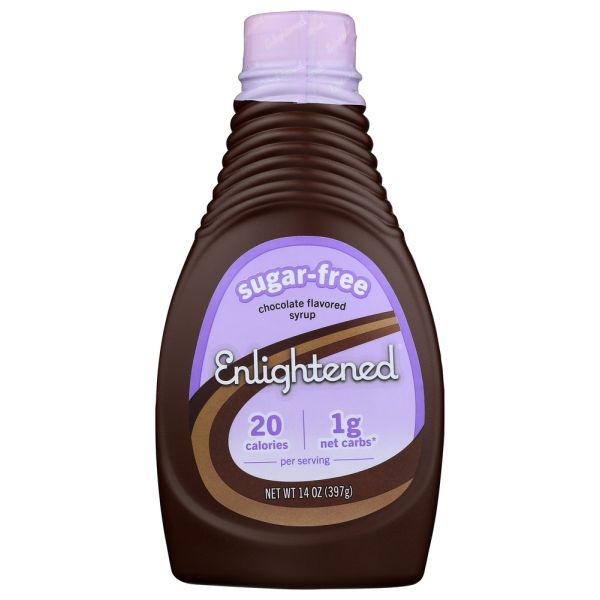 ENLIGHTENED: Sugar Free Chocolate Syrup, 15 oz