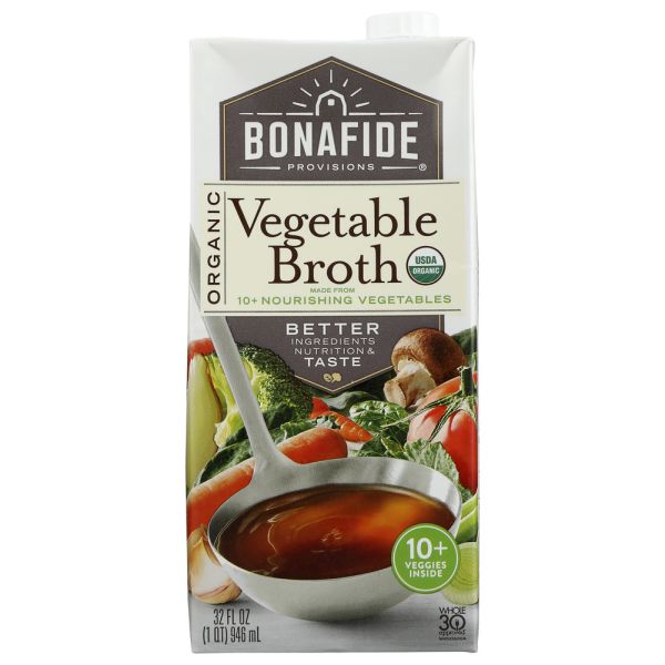 BONAFIDE: Broth Vegetable Og, 32 fo