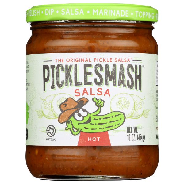 PICKLESMASH: Hot Salsa, 16 oz