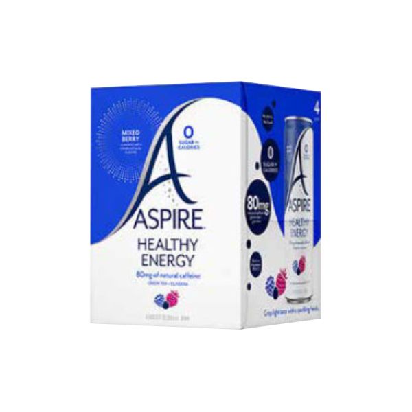 ASPIRE: Mixed Berry Healthy Energy Drink 4Pk, 48 fo