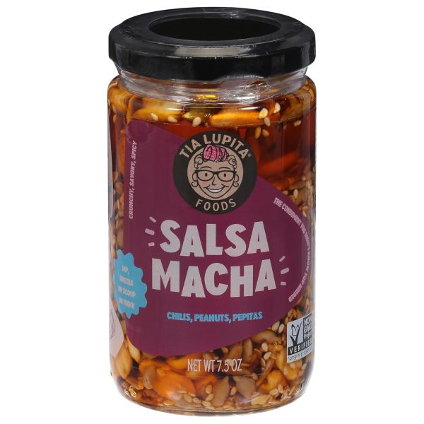 TIA LUPITA FOODS: Salsa Macha Chilis Peanuts Pepitas, 7.5 oz