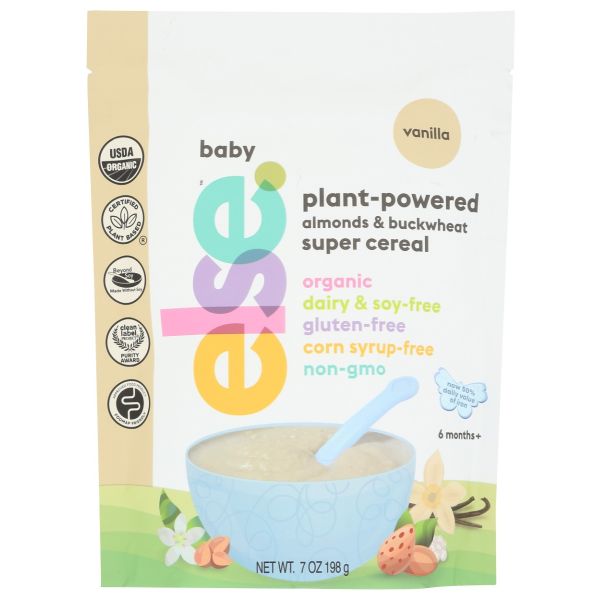 ELSE NUTRITION: Baby Super Cereal 6 Plus Months Vanilla, 7 oz