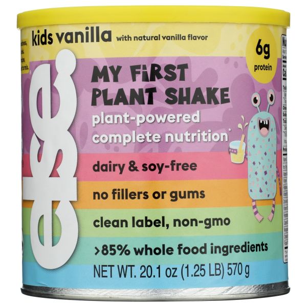 ELSE NUTRITION: My First Plant Shake Kids Vanilla, 20.1 oz