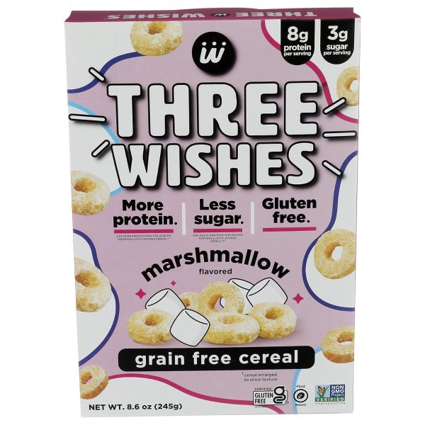 THREE WISHES: Cereal Marshmallow Gf, 8.6 OZ