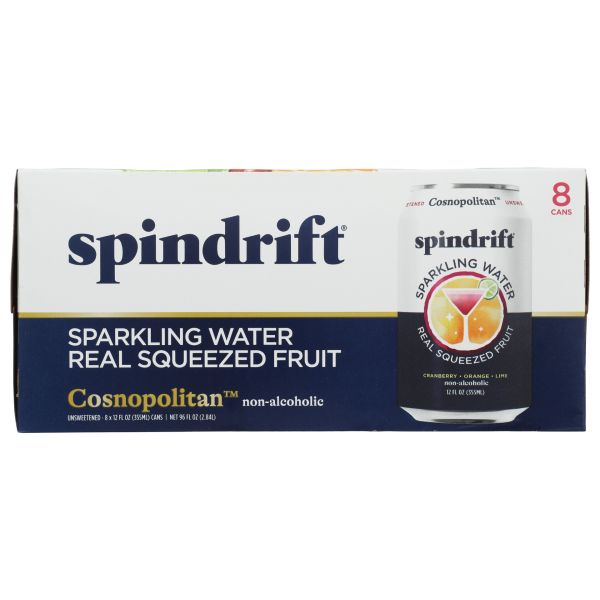 SPINDRIFT: Cosnopolitan Sparkling Water 8pc, 96 fo