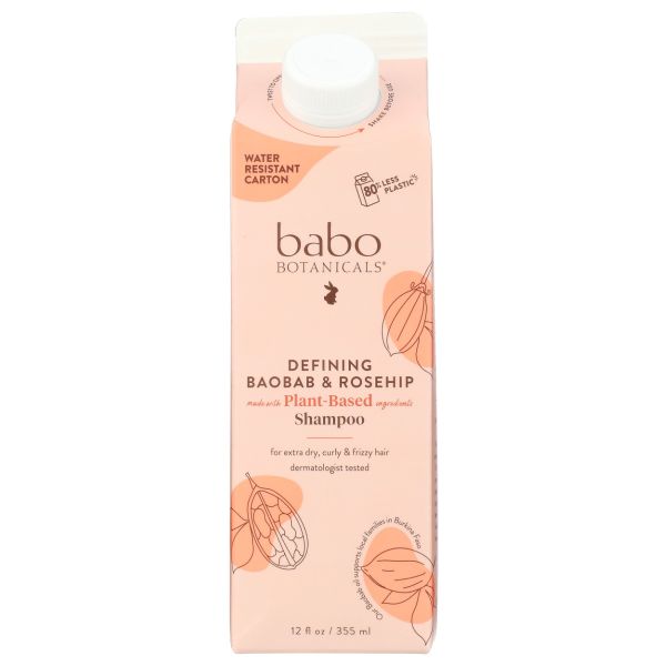 BABO BOTANICALS: Defining Shampoo Baobab And Rosehip, 12 fo