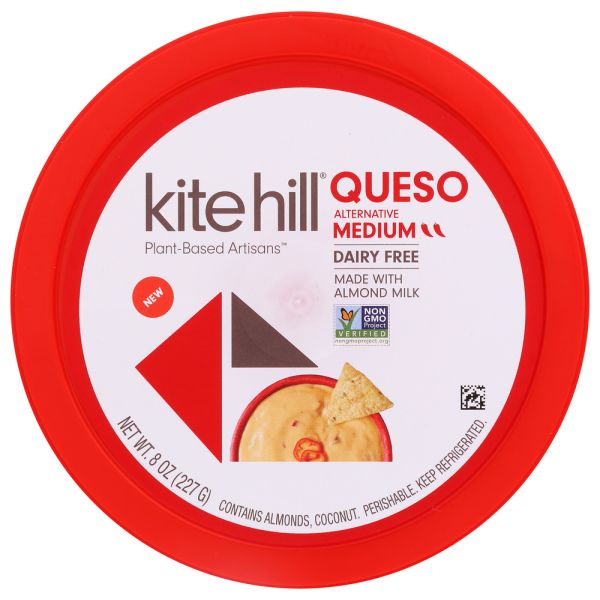 KITE HILL: Queso Dip Medium, 8 oz
