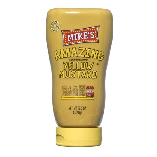 MIKE'S AMAZING: Stoneground Yellow Mustard, 12.5 oz