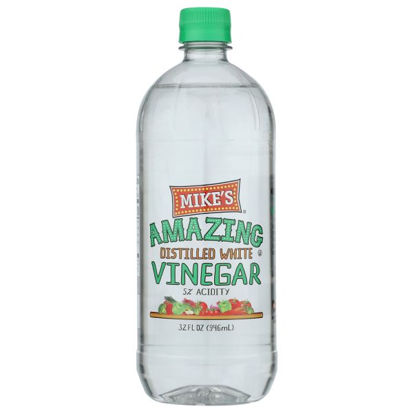 MIKES AMAZING: Amazing Distilled White Vinegar 5 Percent Acidity, 32 oz