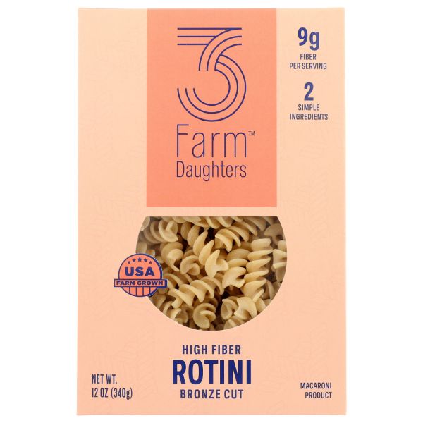 THREE FARM DAUGHTERS: Pasta Rotini, 12 oz