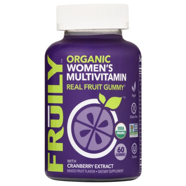 FRUILY: Organic Womens Multivitamin Gummy, 60 ea