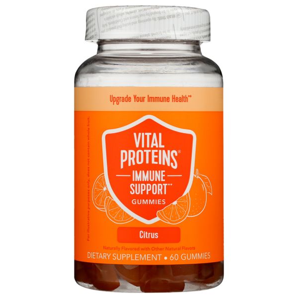 VITAL PROTEINS: Immune Support Citrus Gummies, 60 pc