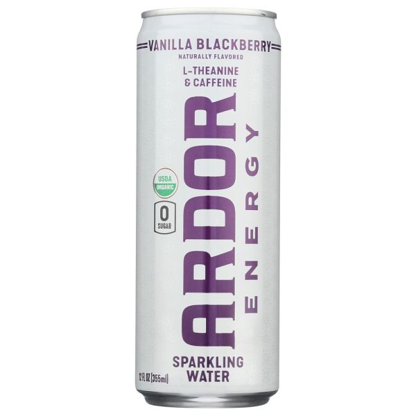 ARDOR ORGANIC INC: Vanilla Blackberry Sparkling Water, 12 fo