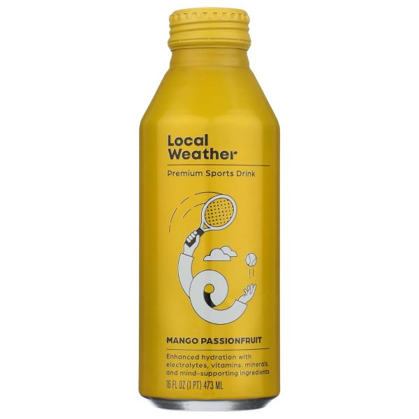 LOCAL WEATHER: Mango Passion Fruit Premium Sports Drink, 16 fo