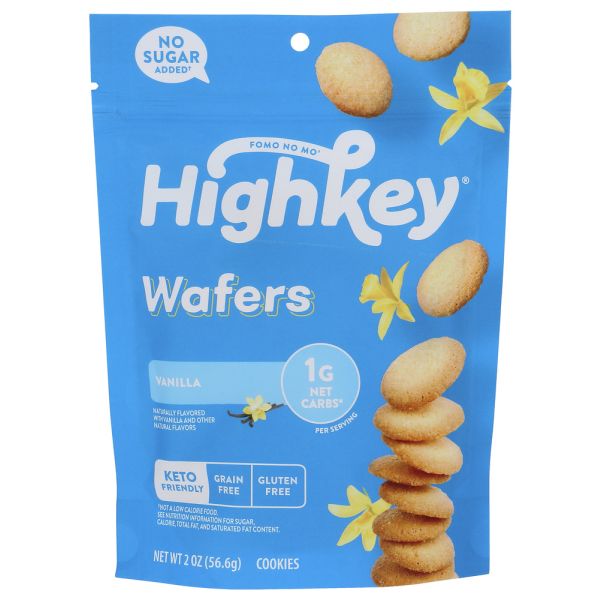 HIGH KEY SNACKS: Vanilla Wafers Cookies, 2 oz