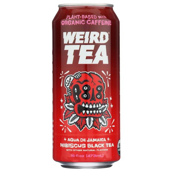 DRINK WEIRD: Organic Agua De Jamaica Hibiscus Black Tea, 16 fo